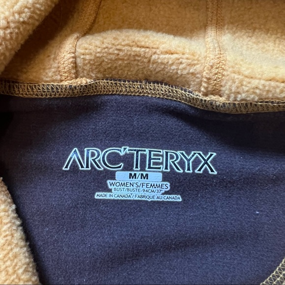 Arc'Teryx Covert Polartec Women’s Gold Full Zip Hooded fleece full zip Medium - Picture 3 of 9
